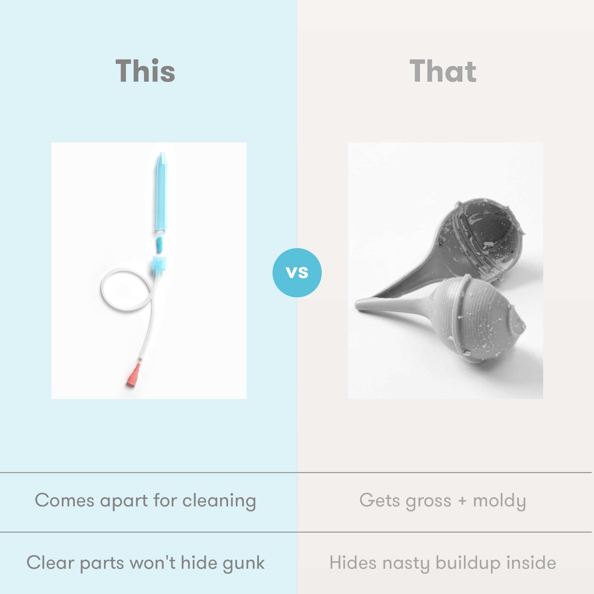Frida Baby usage demo illustrates safe external suction with NoseFrida.
