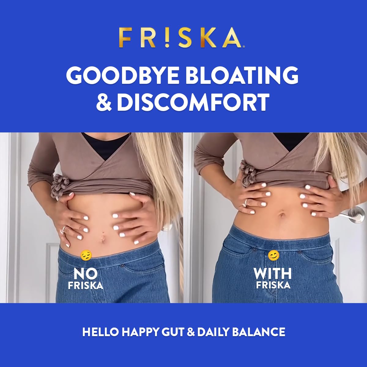 FRISKA Cranberry extract emphasizes urinary tract health considerations.
