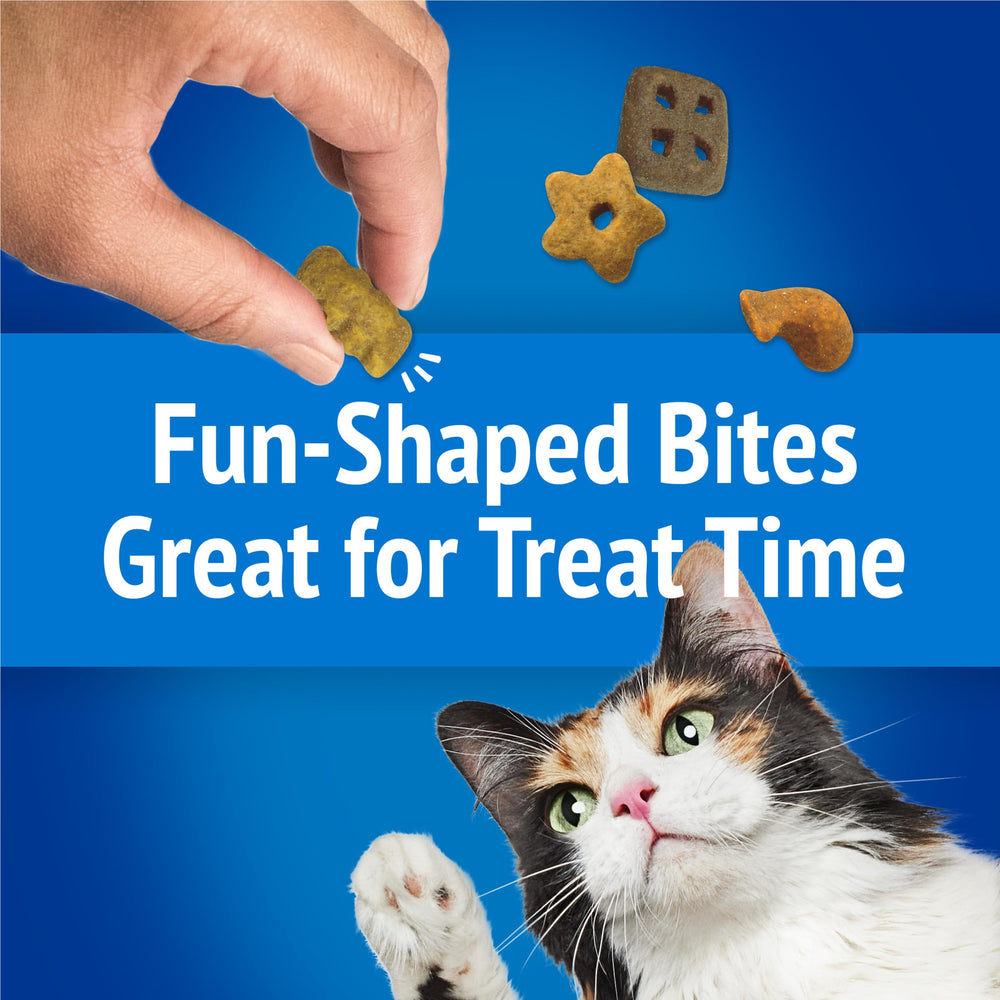 Friskies cat treats offer between-meal snacking with a satisfying crunch.