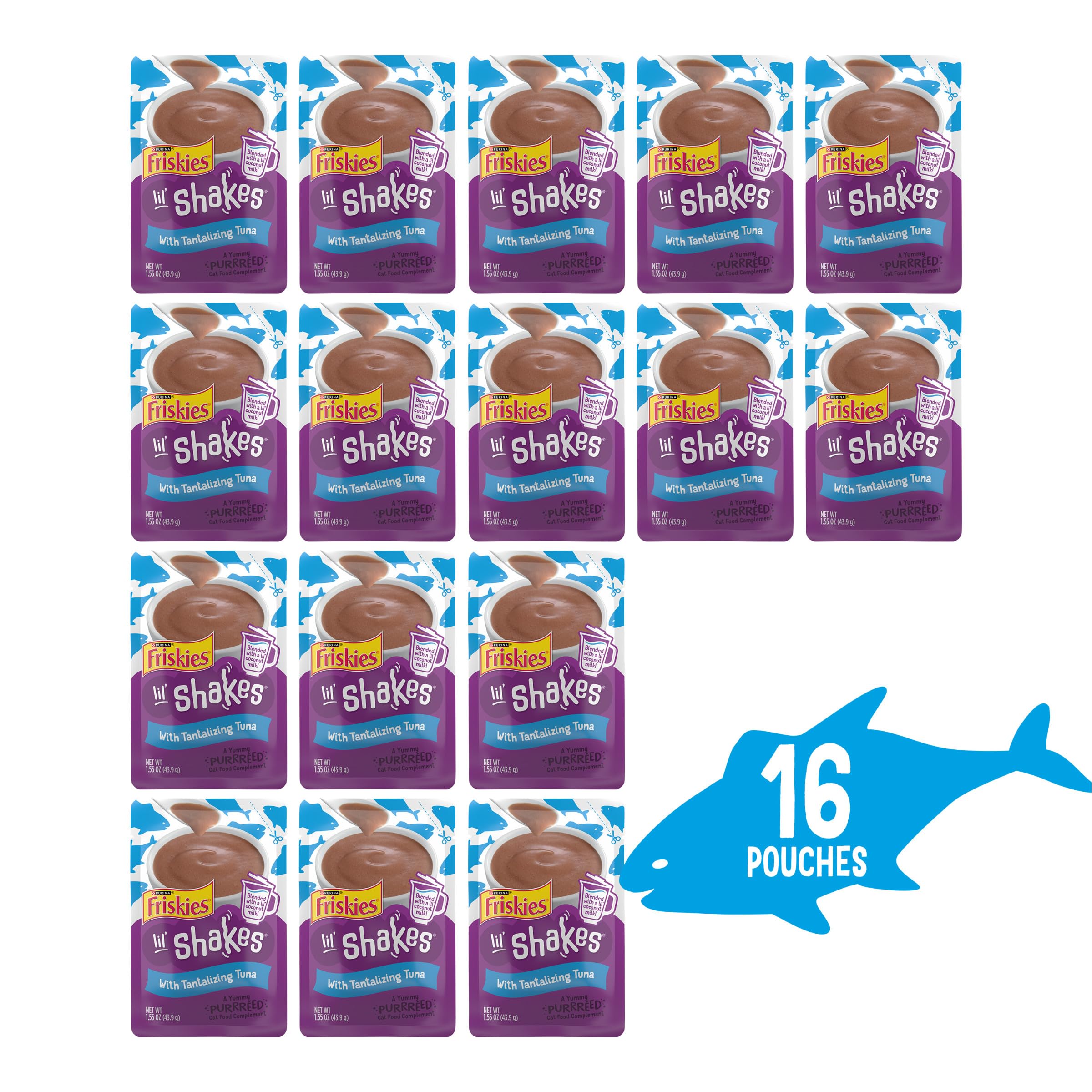 Friskies coconut milk swirl combines with tuna puree for creamier flavor.