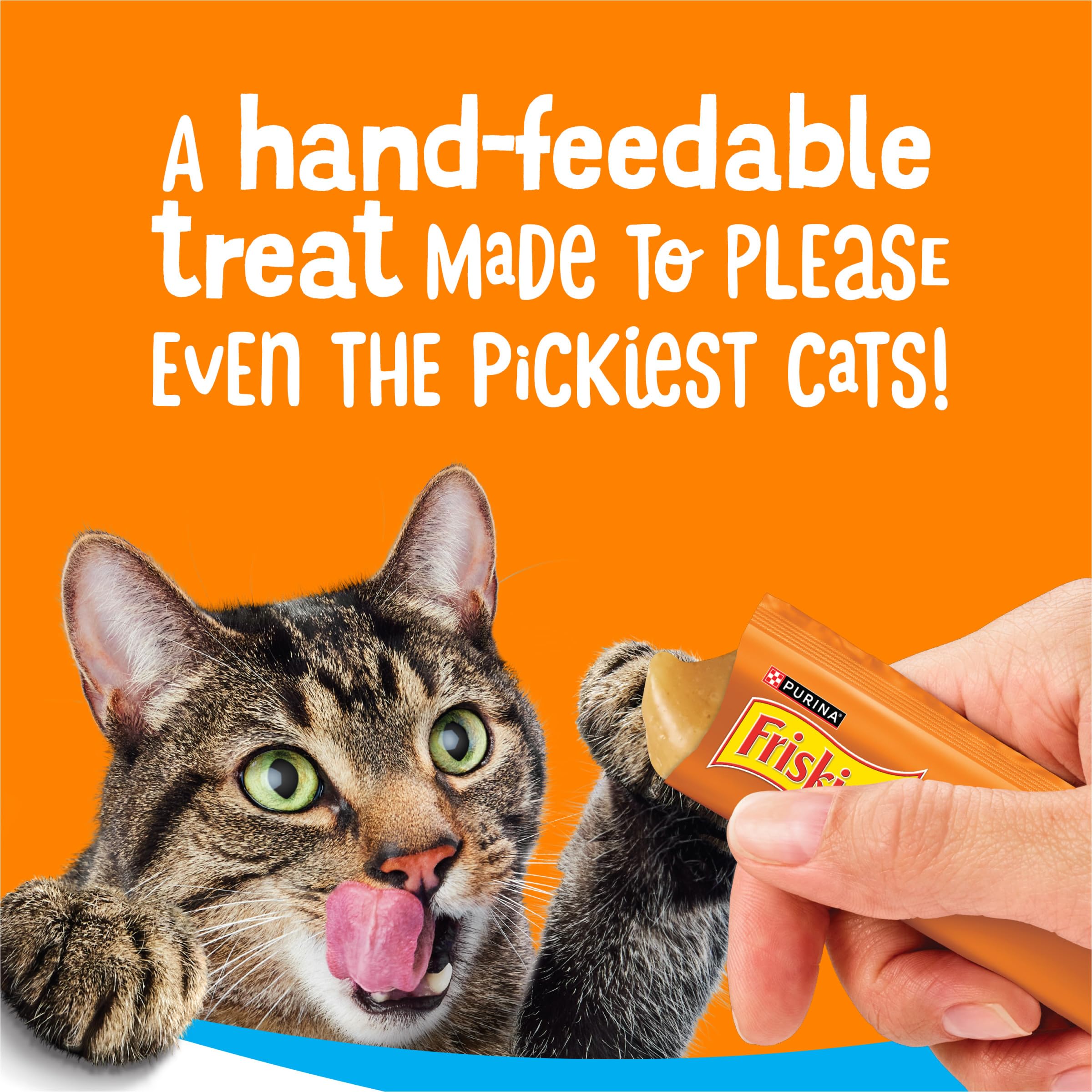 Friskies Lil’ Lickables with Chicken image, real chicken flavor in creamy puree.
