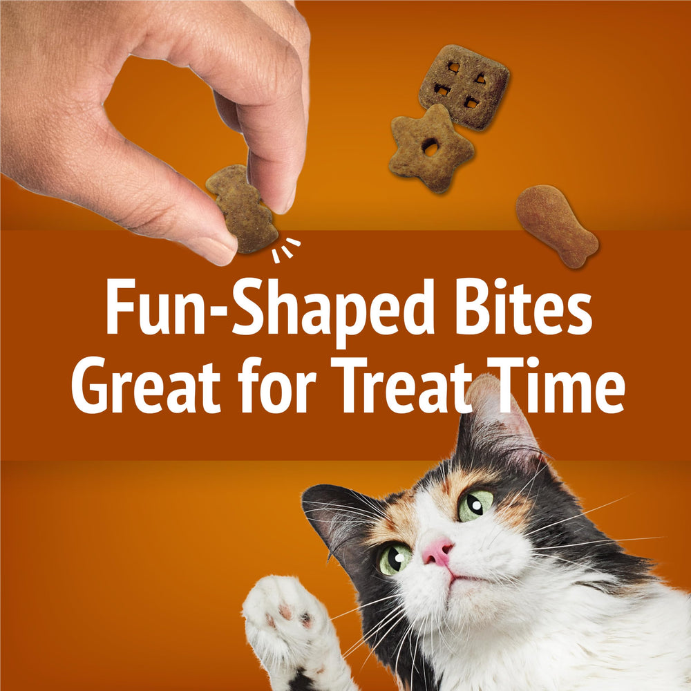 Friskies Party Mix Chicken Lovers Crunch bag front features brand and flavor.