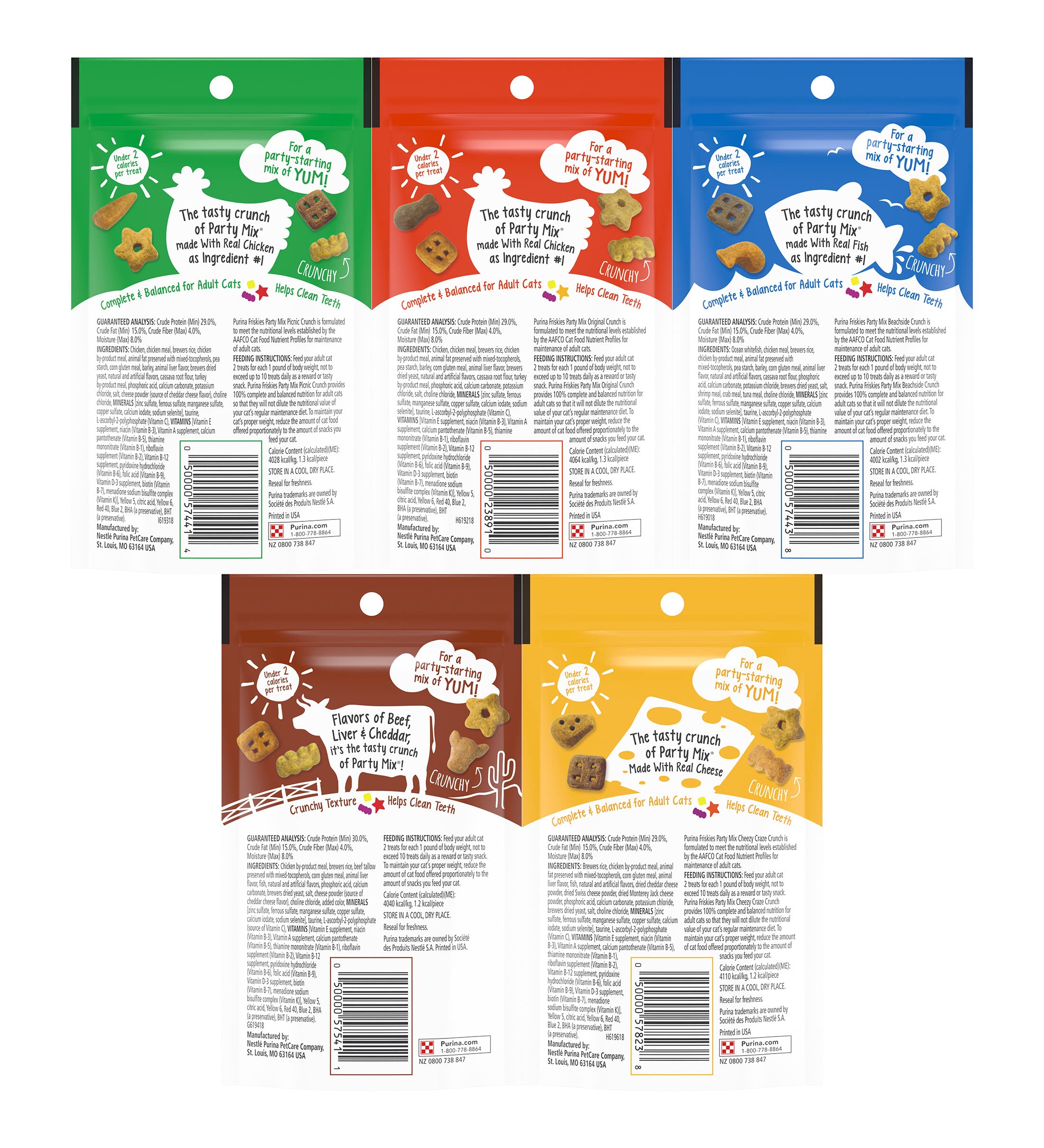 Friskies Party Mix Crunch Cheezy Craze—cheesy crunch for feline delight