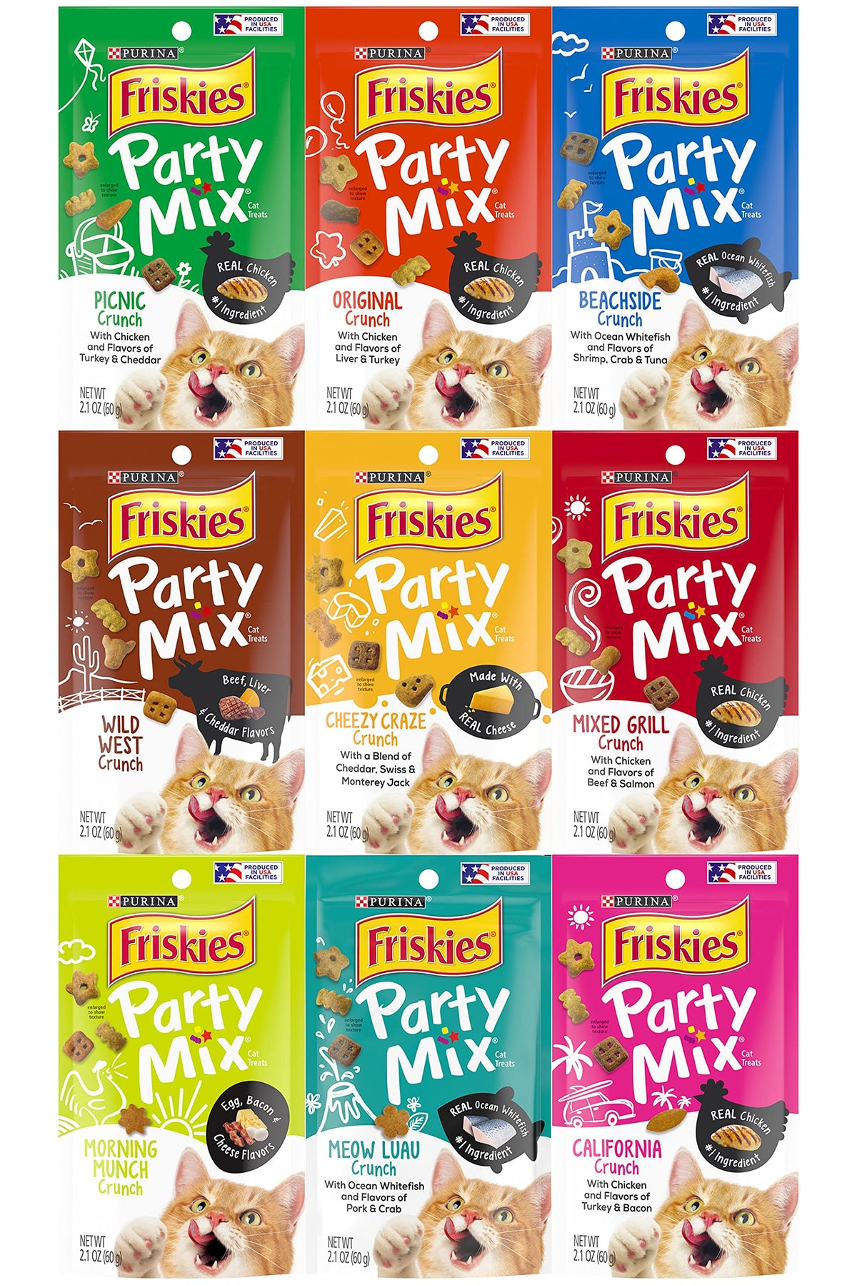 Friskies Party Mix Crunch Wild West—variety flavor with dental-friendly crunch