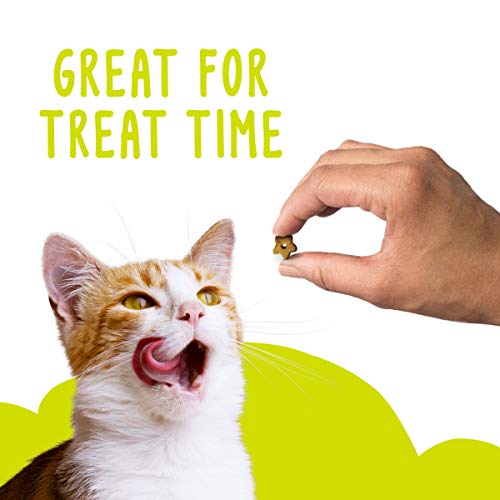 Friskies Party Mix Original Crunch cat reward after playtime.