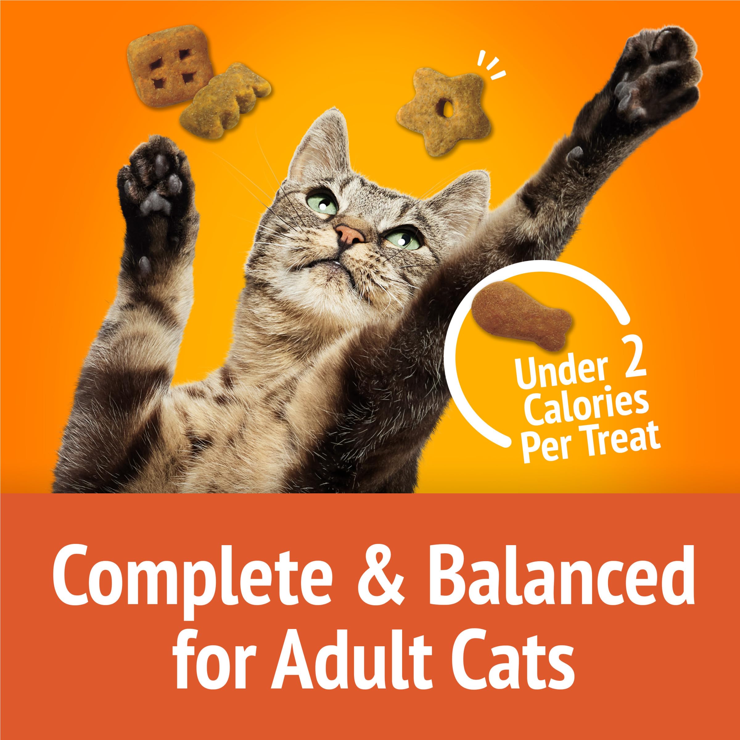 Friskies Party Mix Original Crunch packaging highlights Purina-made quality.