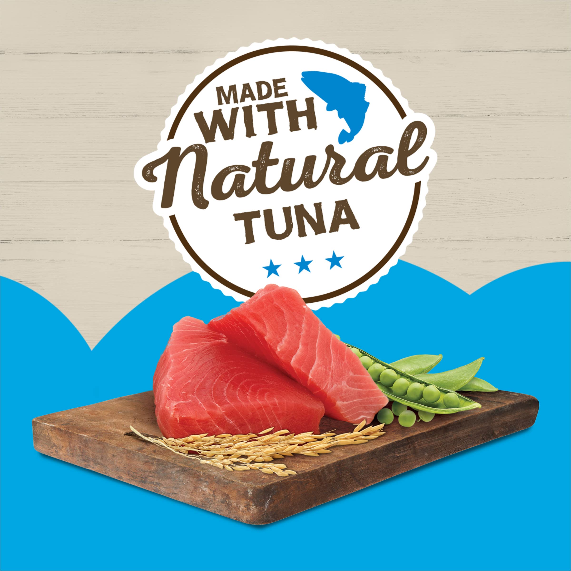 Friskies Ocean Favorites pate texture close-up shows smooth, easy-to-chew formula.