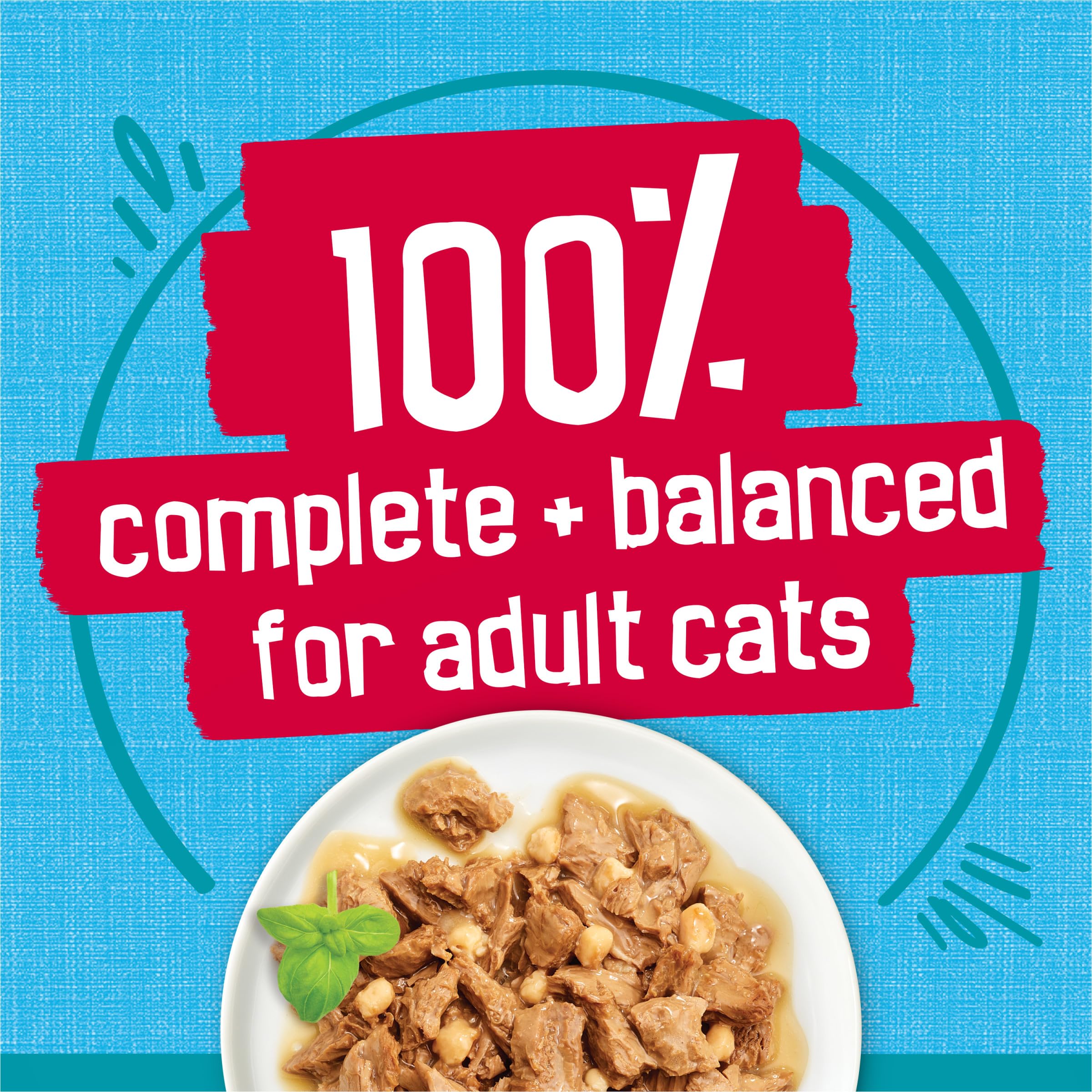 Friskies Tasty Treasures complete and balanced adult cat nutrition