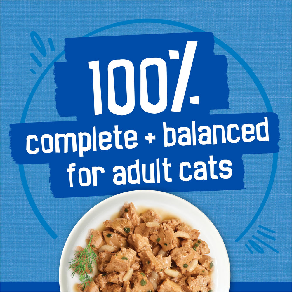 Friskies Tasty Treasures Prime Filets with Ocean Fish and Tuna in Sauce can.
