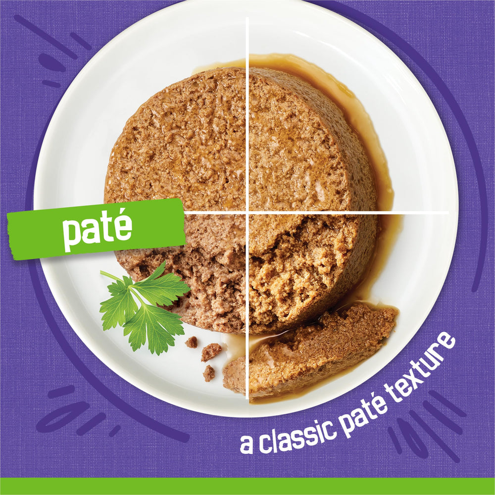 Friskies Pate Variety Pack showcases multiple flavors in one purchase.