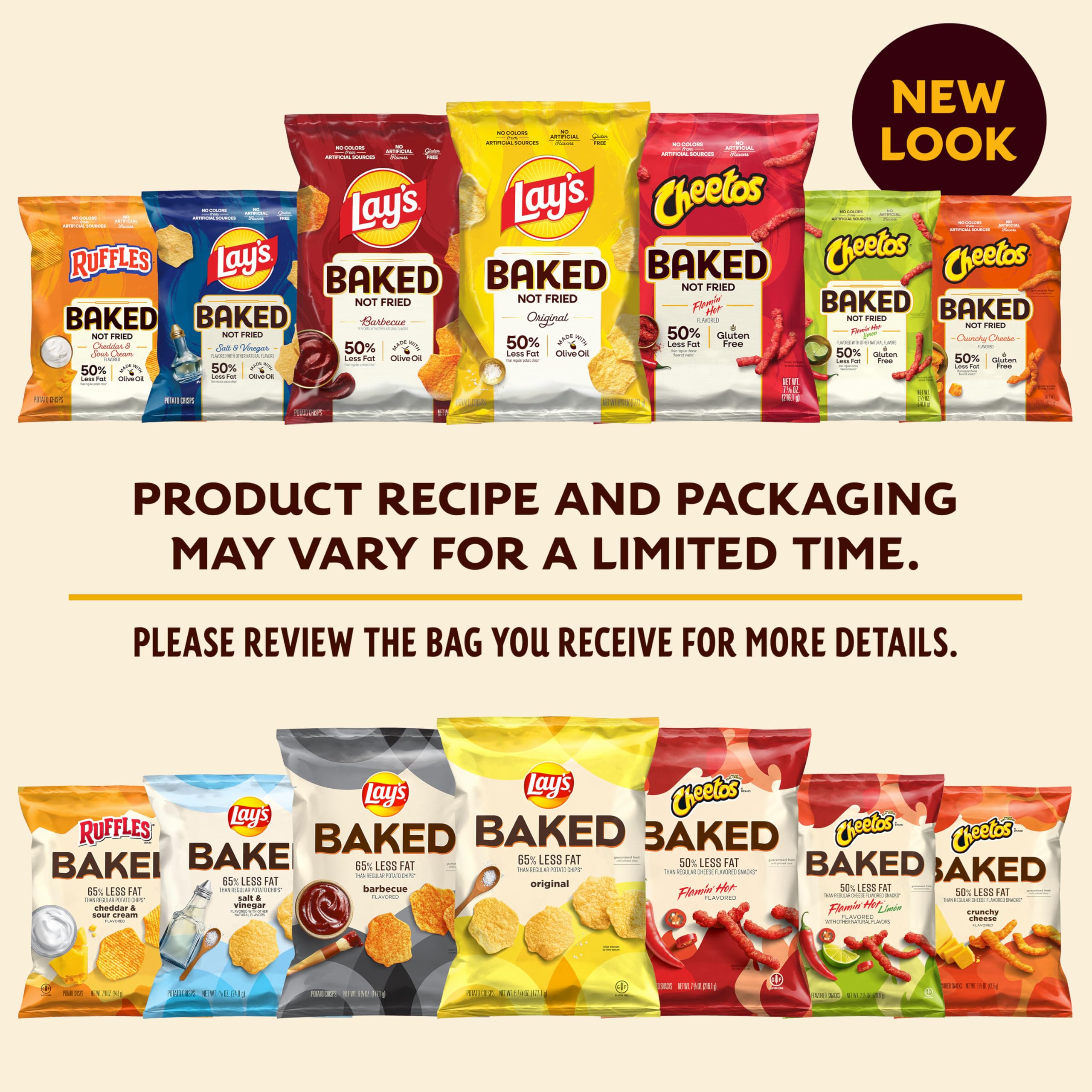 Frito Lay Baked Cheetos Crunchy Cheese—no artificial flavors or colors, kid-friendly.