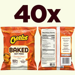 Frito Lay Baked Cheetos Crunchy Cheese snacks—crisp, lighter option for snacking.