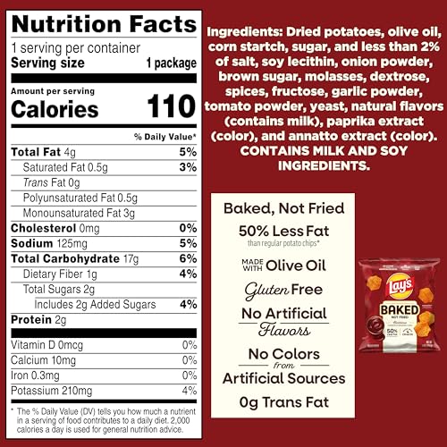 Frito-Lay Baked Lay's Barbecue, kid-friendly gluten-free snack.