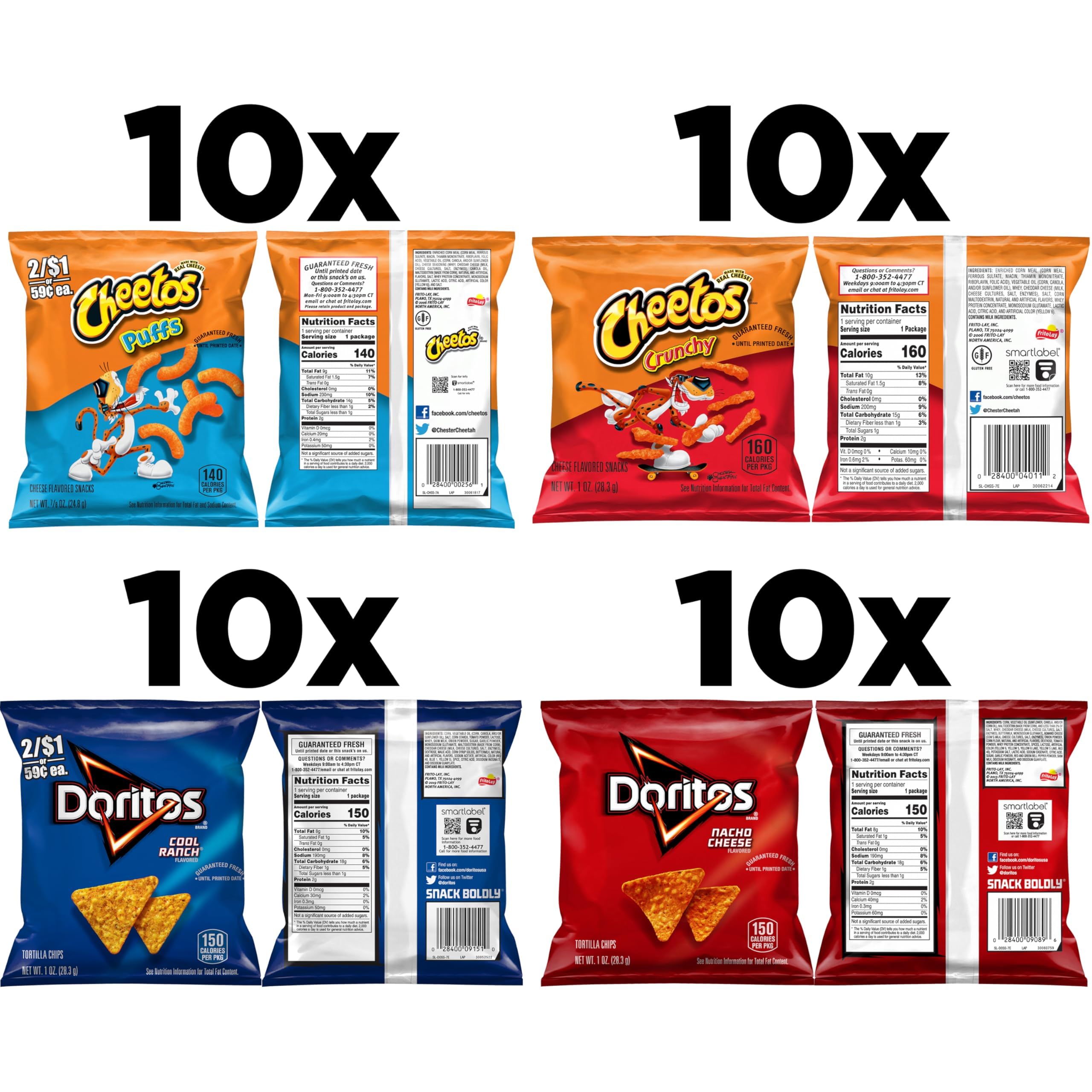 Frito-Lay Doritos Nacho Cheese close-up, bold flavor for lunchboxes