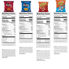 Doritos Nacho Cheese chips ready for lunchboxes and party snacking.
