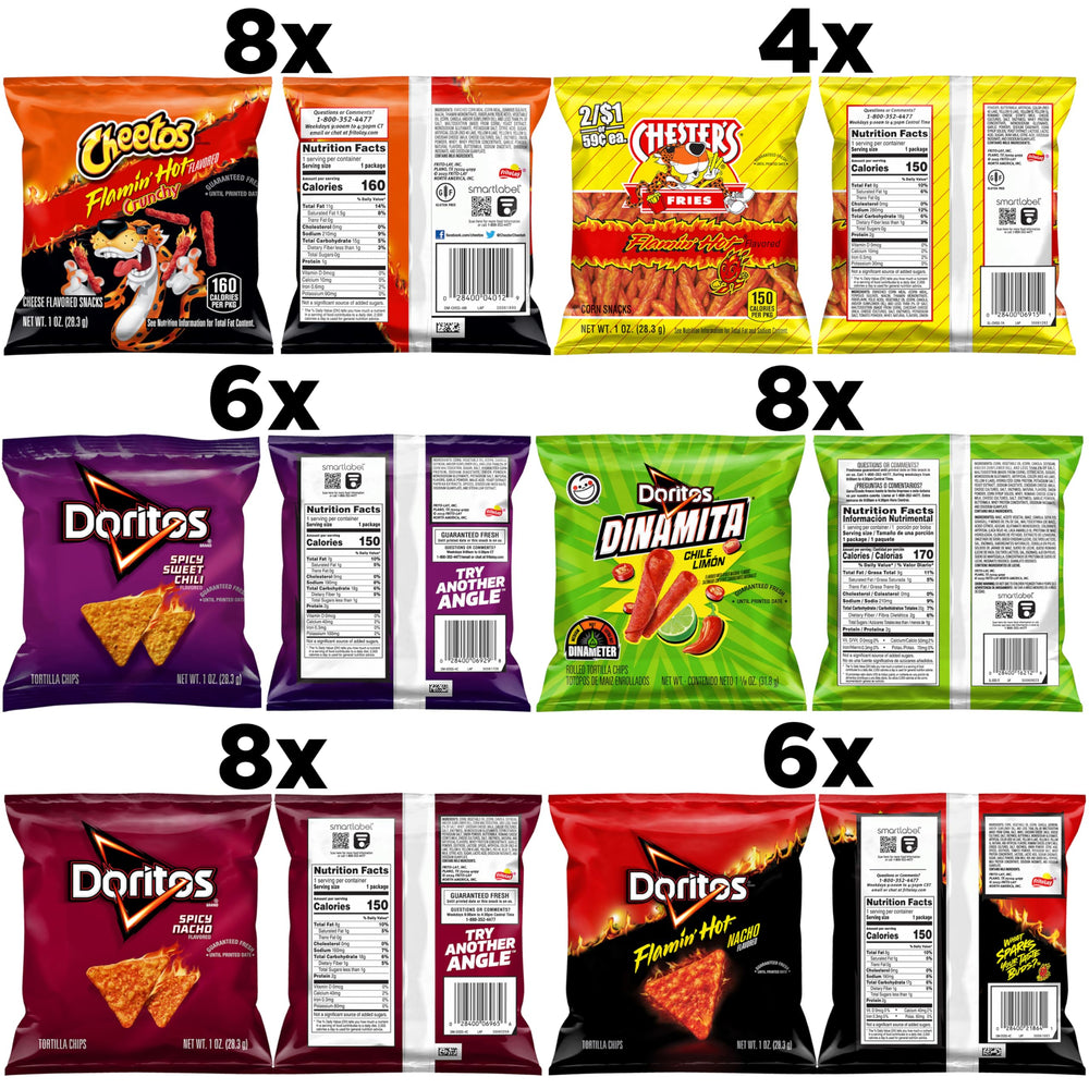 Frito-Lay Fiery Mix Doritos Spicy Nacho bag perfect for bold on-the-go snacking.