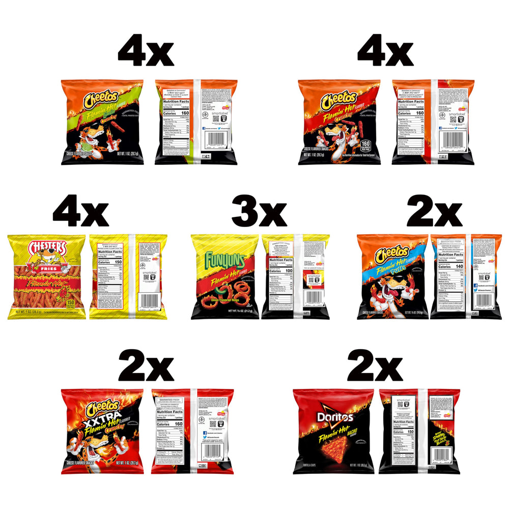 Frito-Lay Flamin’ Hot Mix pack variety display for crowds