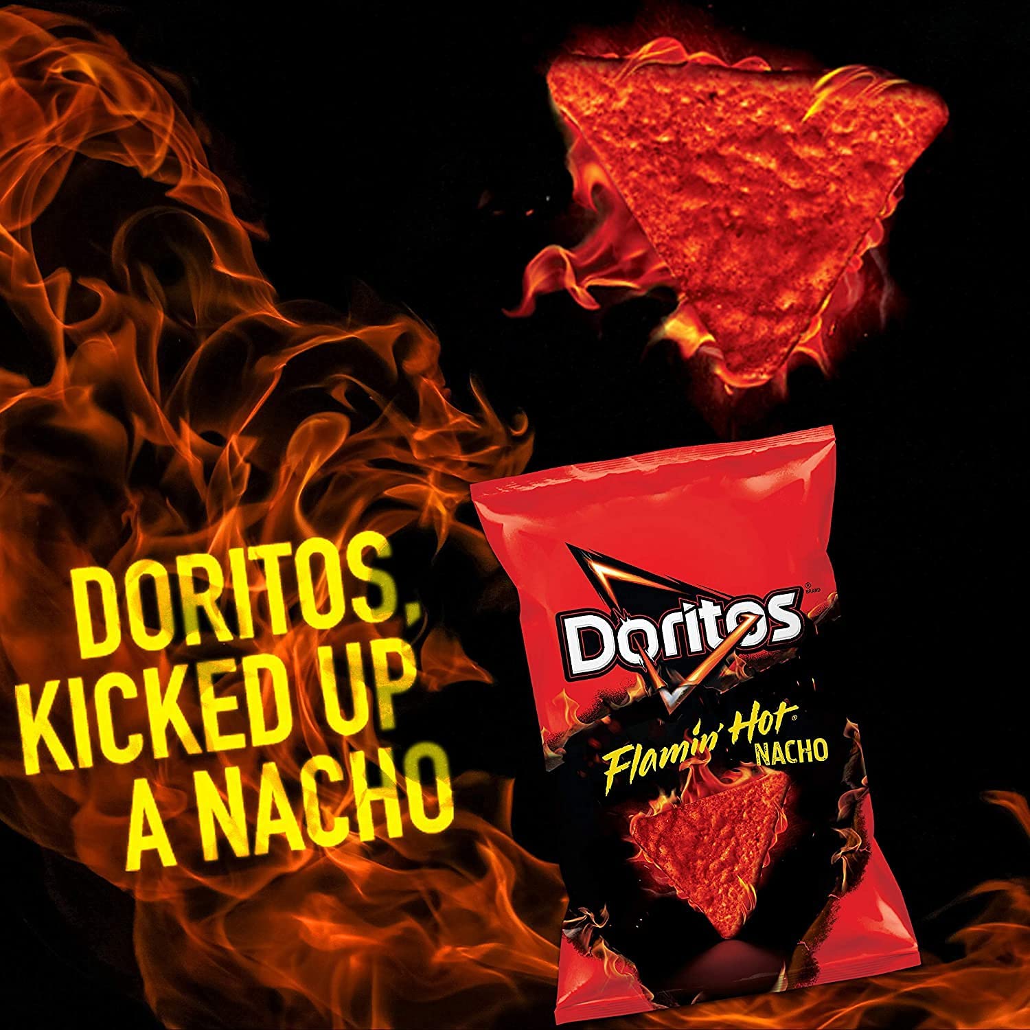 Frito-Lay Flamin’ Hot Mix snack selection, crispy and cheesy flavors