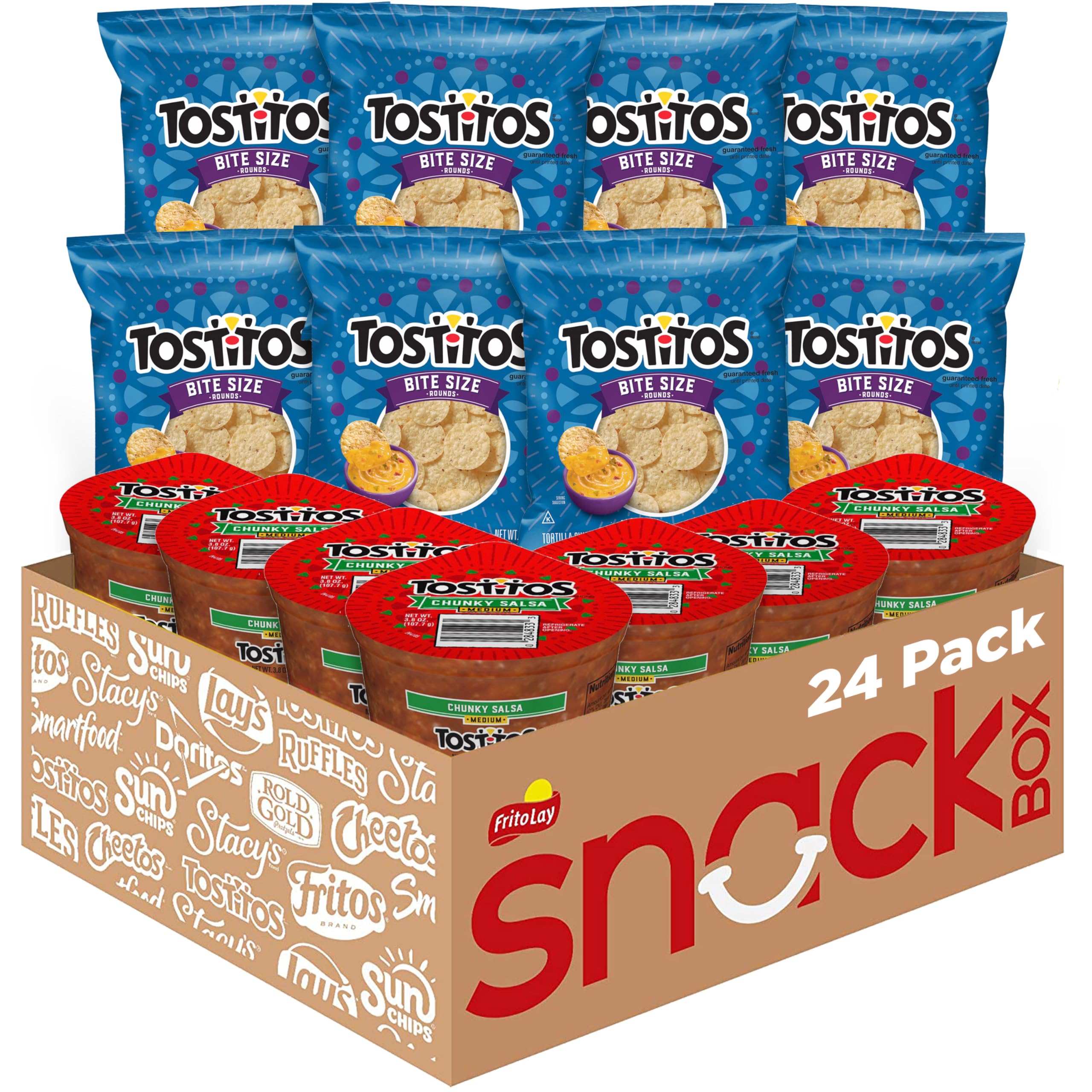 Tostitos Bite Size Rounds chips for quick snacking on the go