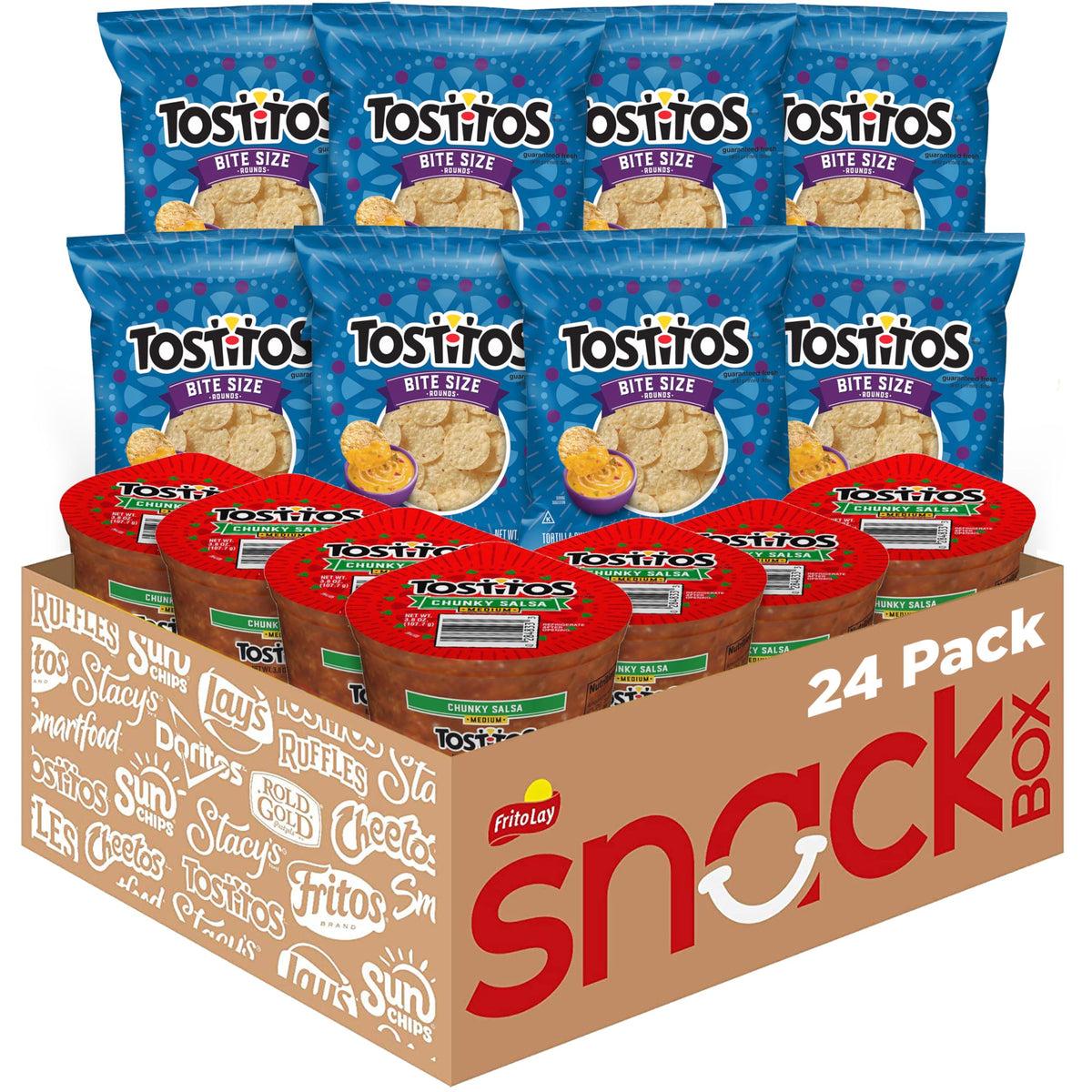 Tostitos Bite Size Rounds chips for quick snacking on the go