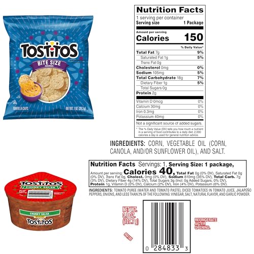 Tostitos Salsa Dip Cups for convenient single-serve dipping