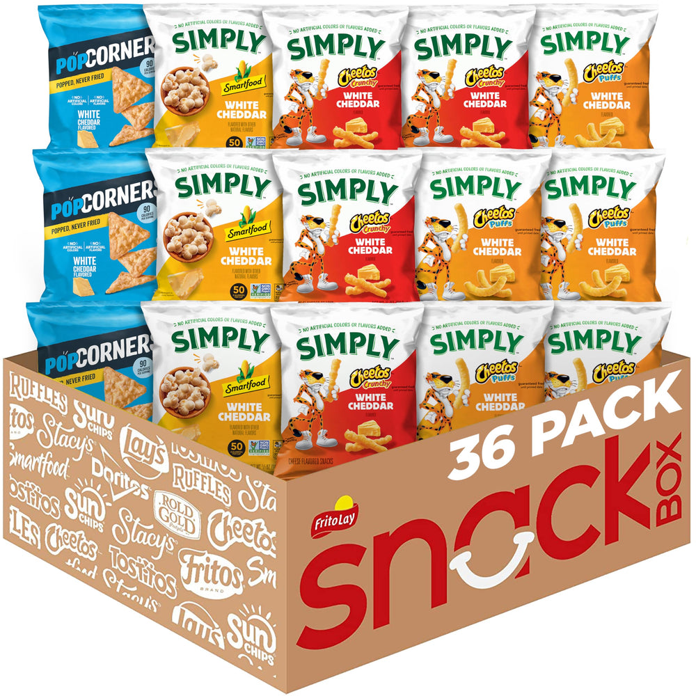 Frito Lay White Cheddar Snacks Variety Pack cover showing all flavors for sharing