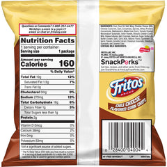 Fritos Chili Cheese bag 1oz, ideal for on-the-go lunches.