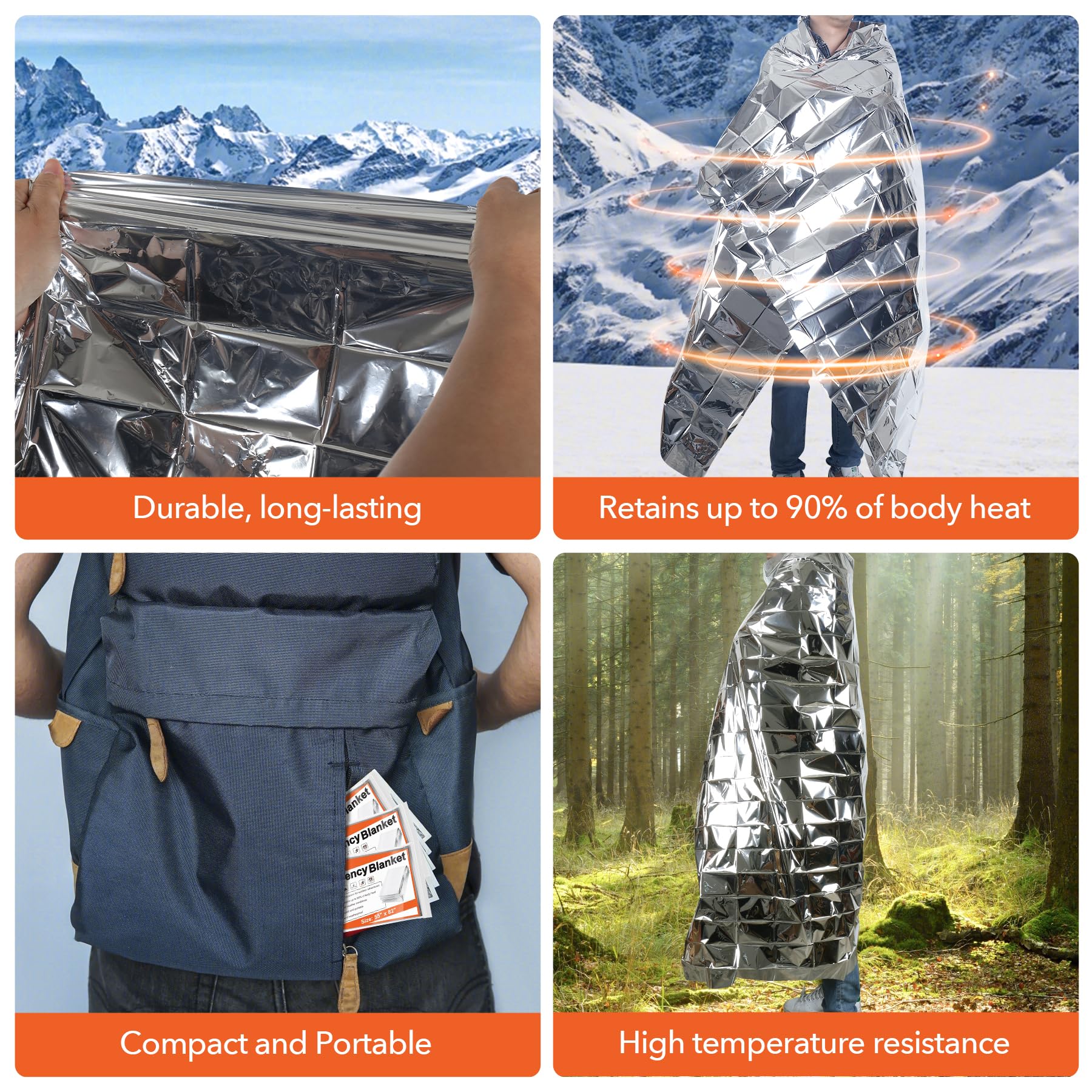 Frocopo emergency blanket used as a multipurpose tarp