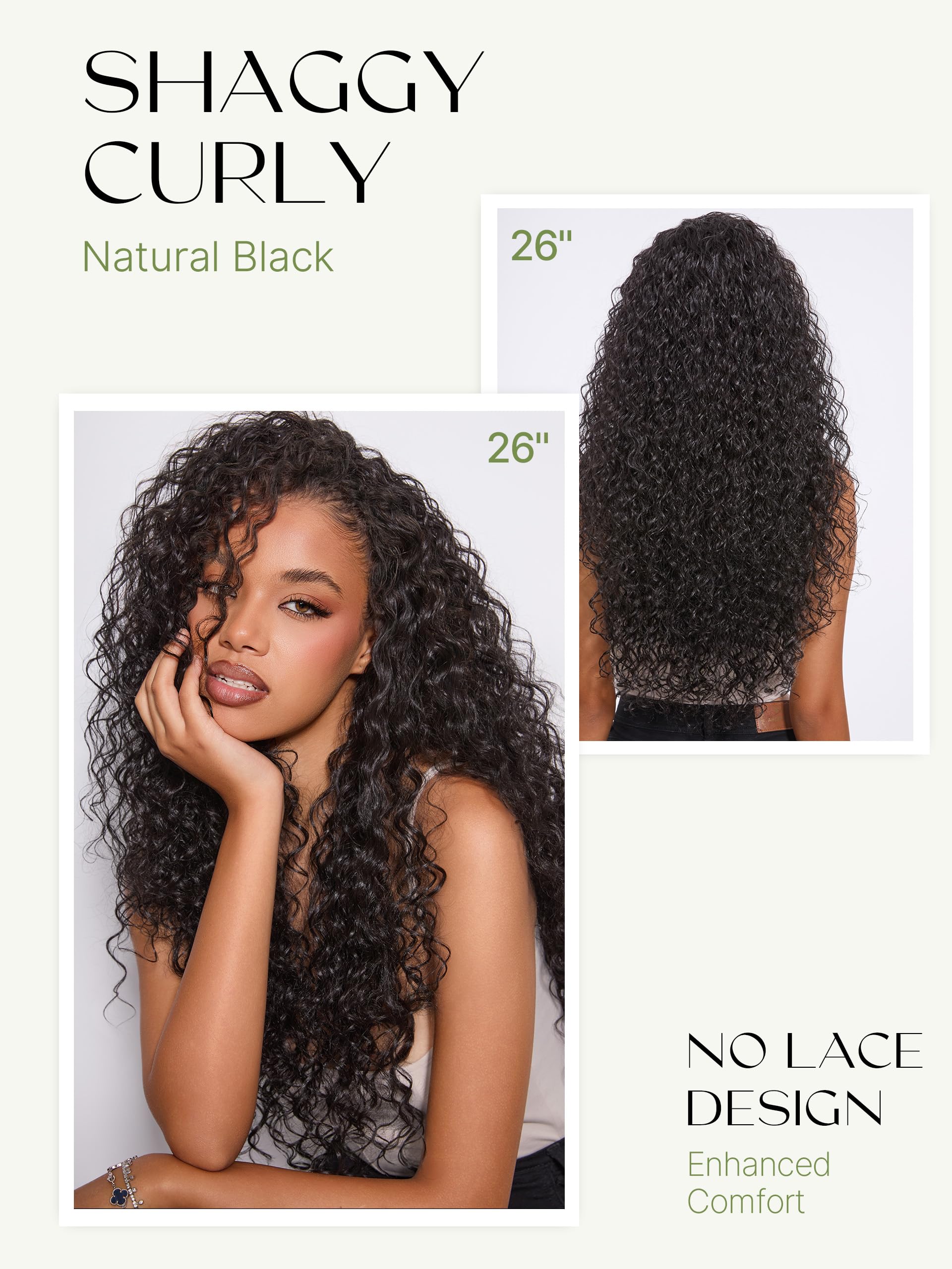 Frodio Curly Half Wig illustrating 90-second installation for busy mornings