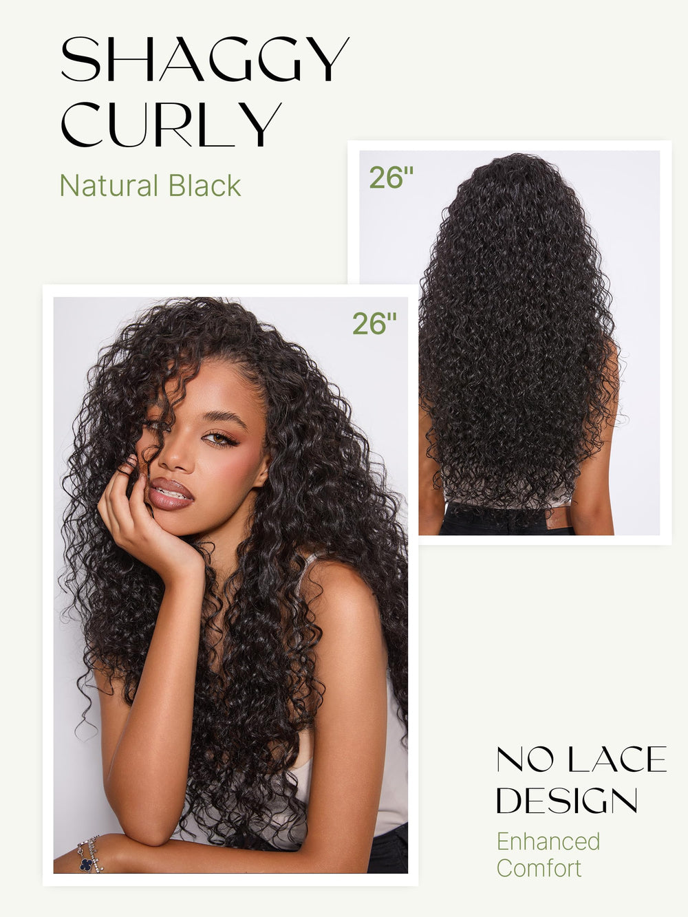 Frodio Curly Half Wig illustrating 90-second installation for busy mornings