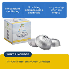 FROG Mineral Technology icon signals softer water and easier maintenance.