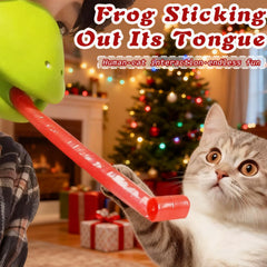Frog Mask with Blow Tongue launches the tongue to topple a card.