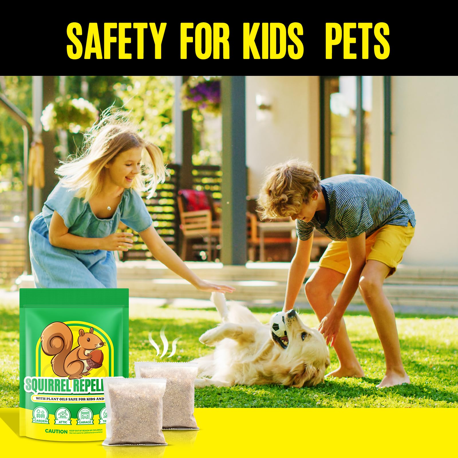 Frogoom Pot Plant Protection Deterrent guards potted plants.