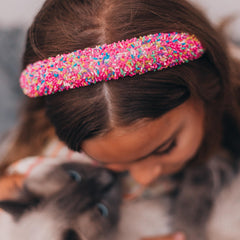 FROG SAC non-slip velvet headband stays in place during activities