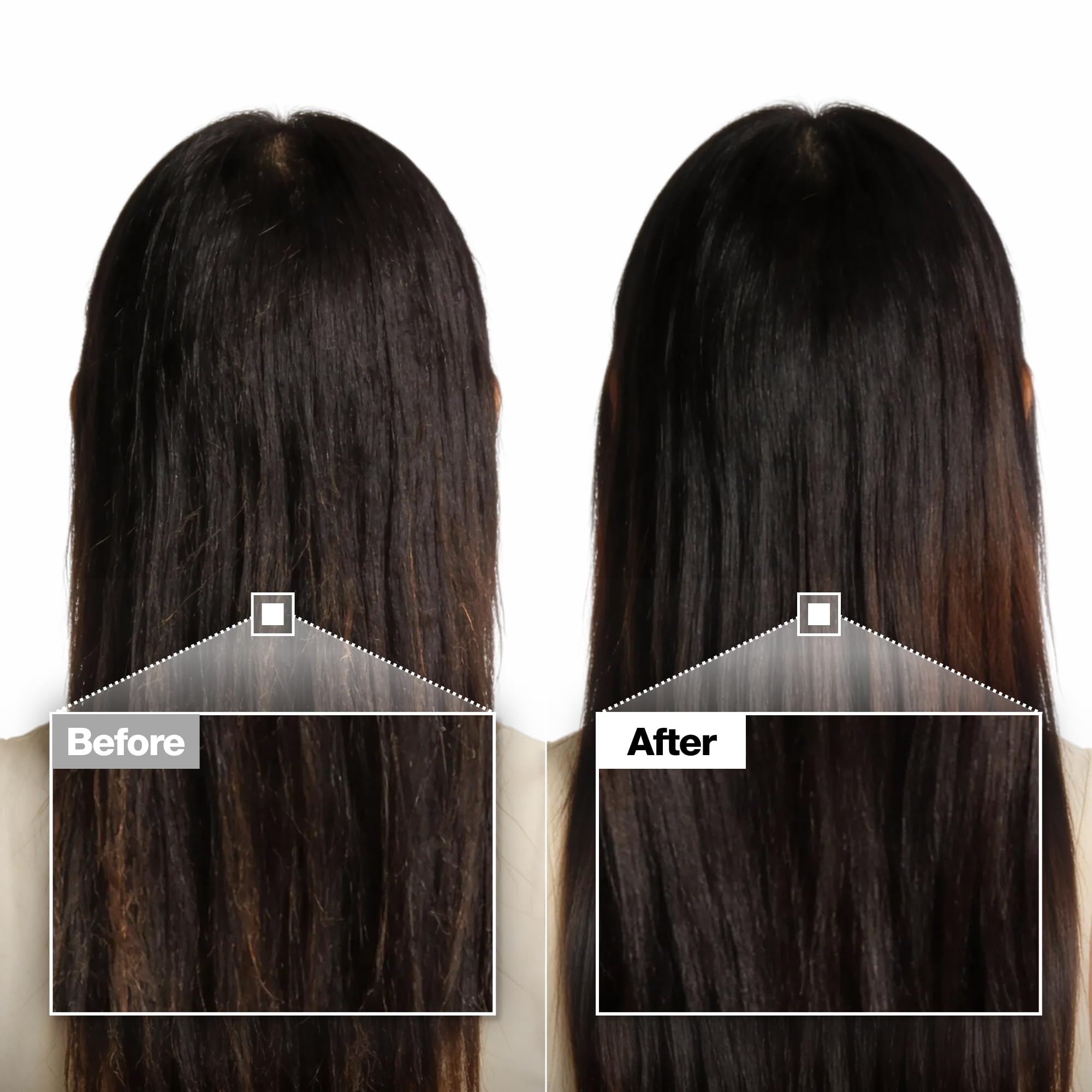 Low-pH cuticle care finish from FROMLABS for gloss and frizz control.