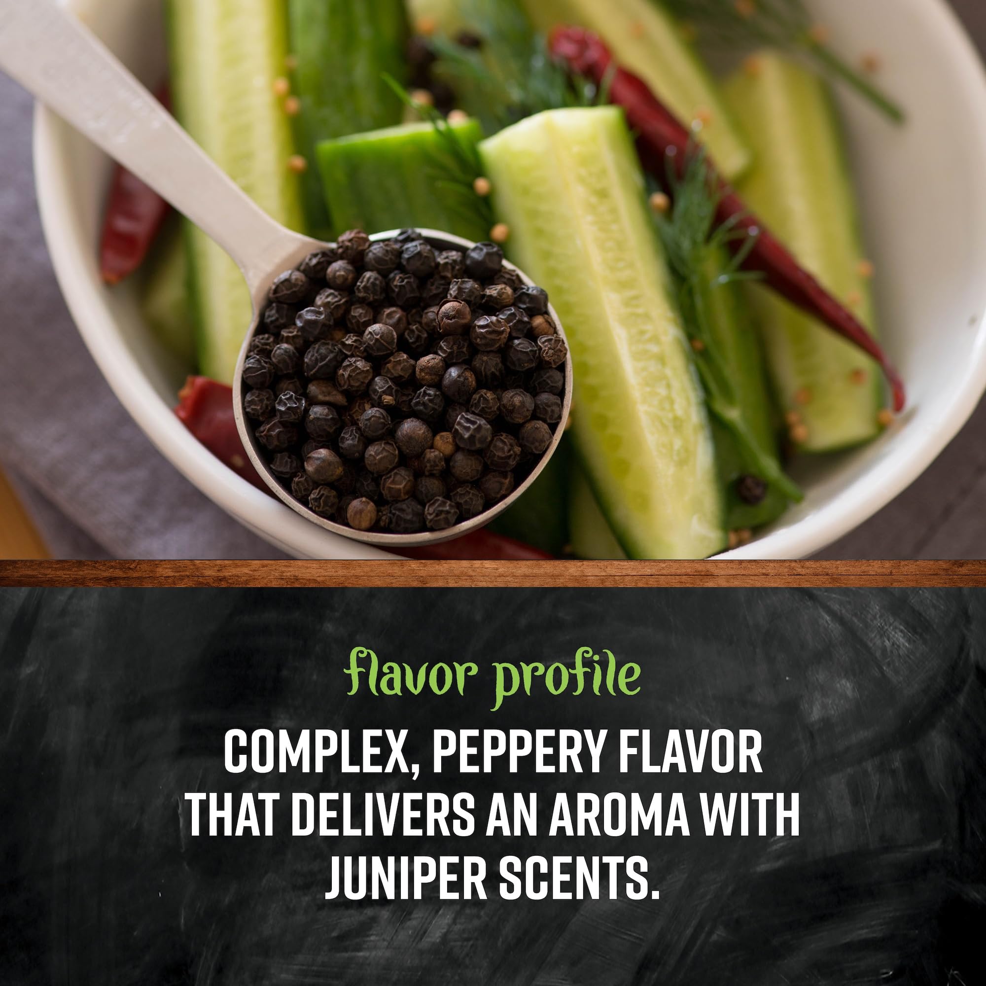 Fragrant peppercorns spark aroma during pickling and marinades