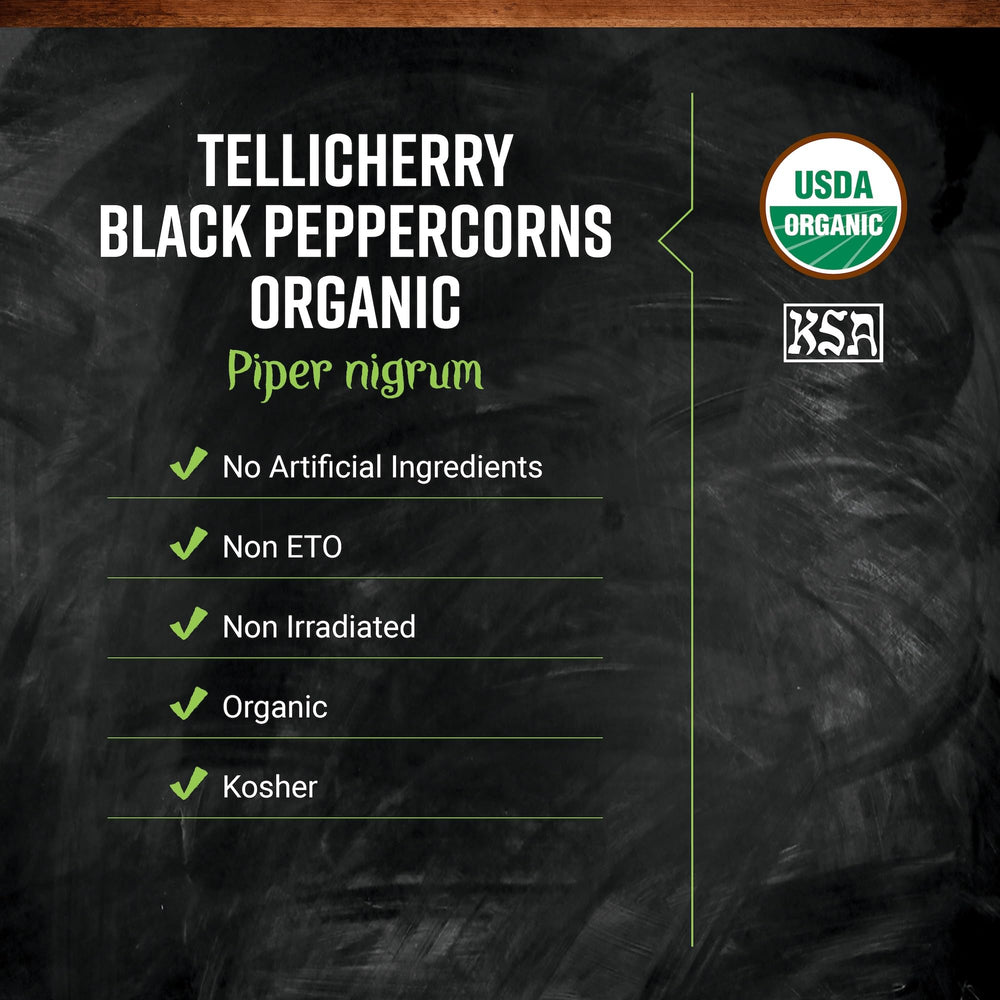 Frontier Co-op organic peppercorns from India offer robust fruity aroma for everyday cooking
