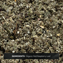 Frontier Co-op red raspberry leaf dried leaves in scoop