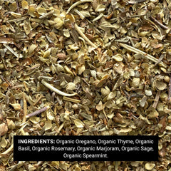 Frontier Co-op pasta sauce seasoning adding oregano and thyme aroma to meals