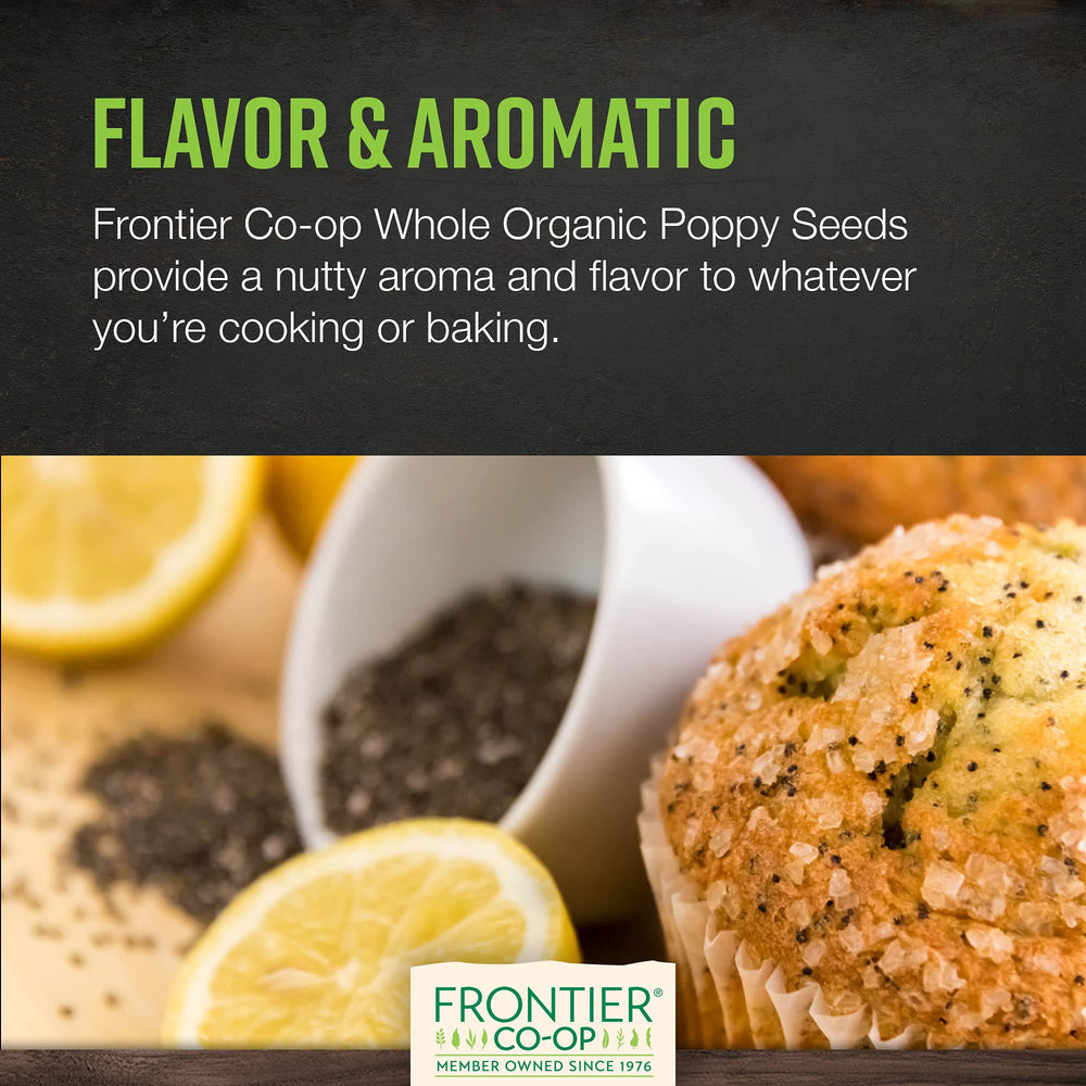 Frontier Co-op poppy seeds in salad dressings and sauces