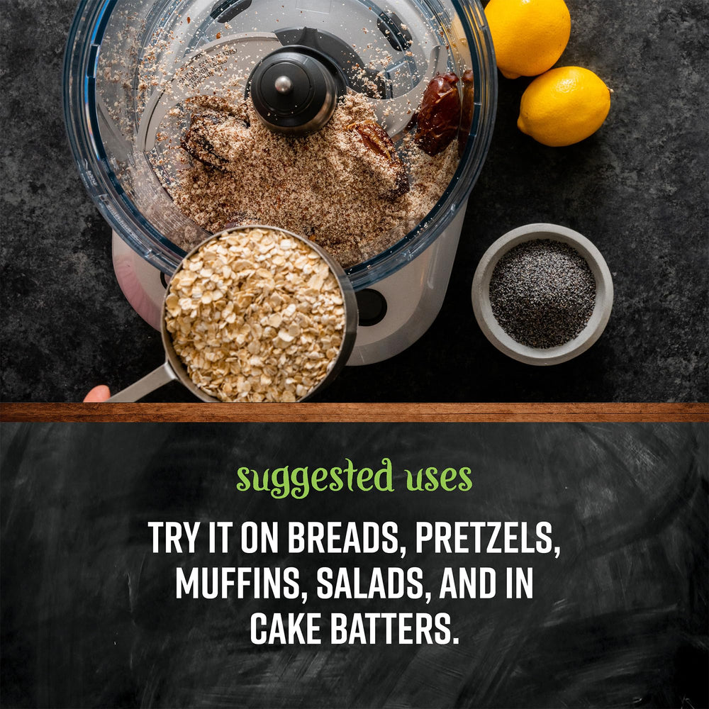 Frontier Co-op poppy seeds sprinkled on salads and dressings