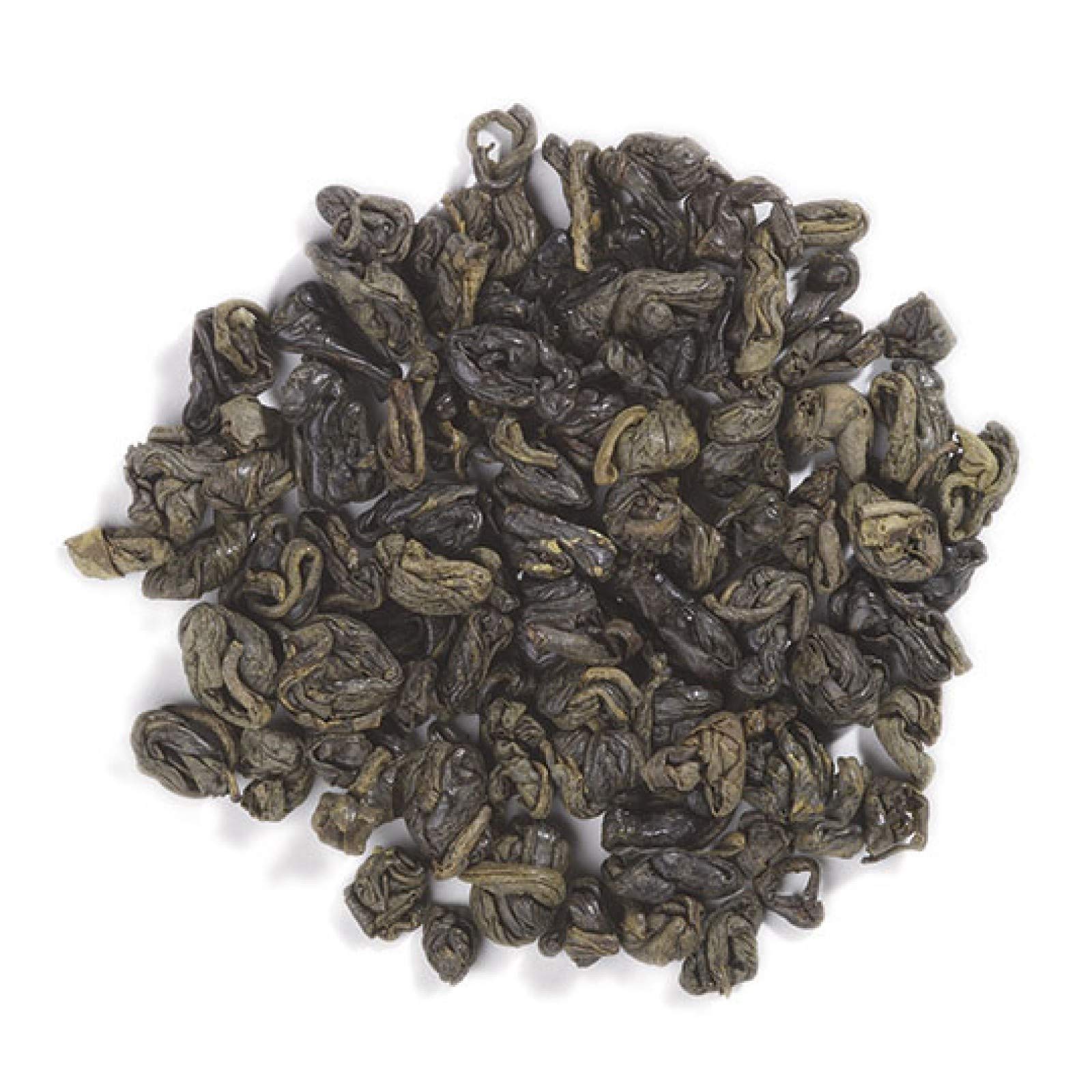Aromatic Frontier Co-op Smoky Green Tea with roasted notes.