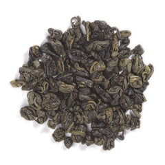 Aromatic Frontier Co-op Smoky Green Tea with roasted notes.