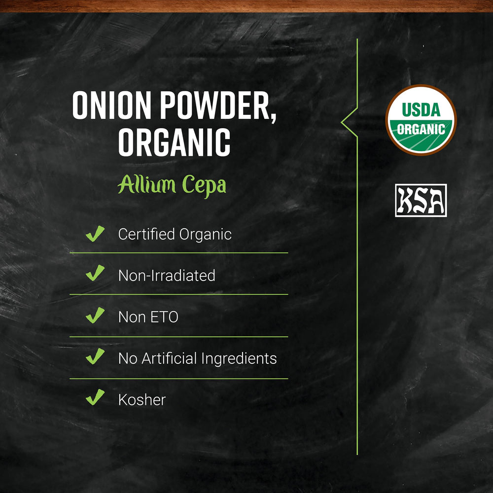 Close-up of Frontier Co-op White Onion Powder texture for even flavor distribution