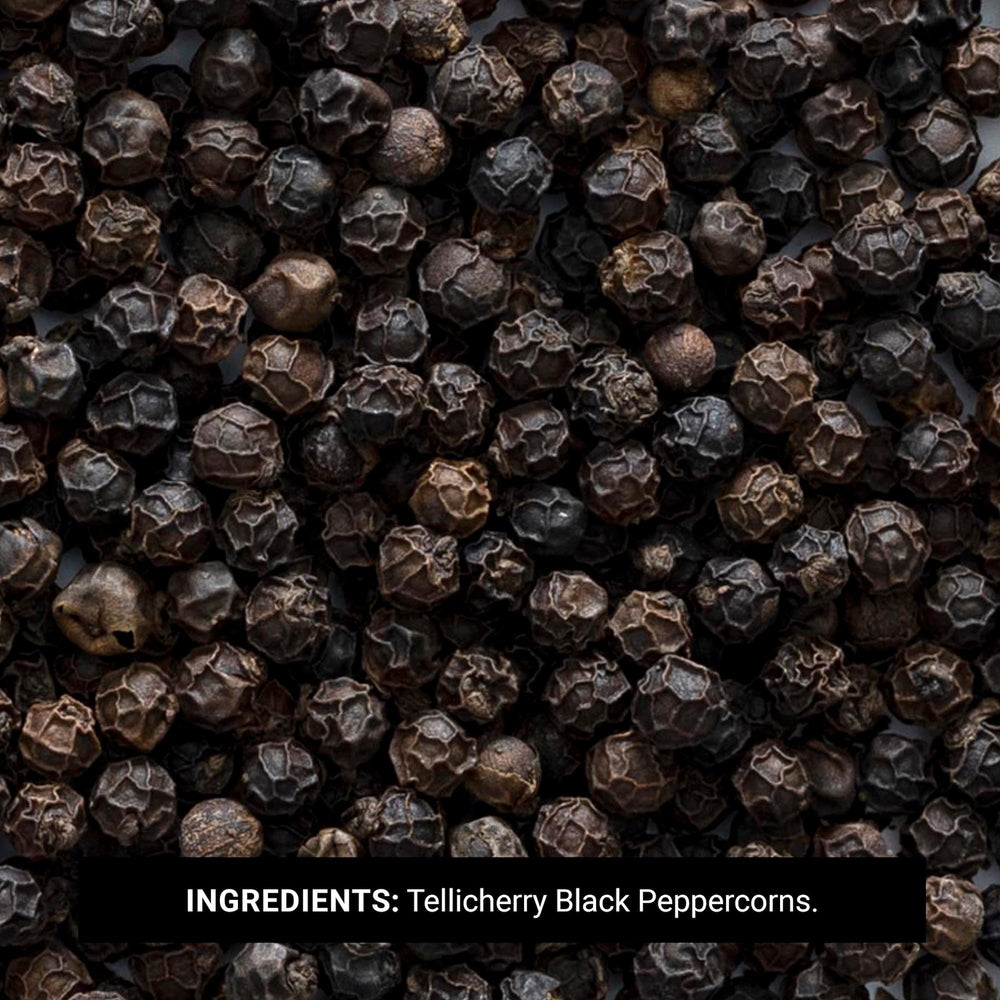 Whole peppercorns ready for grinders to elevate roasts, vegetables, and sauces