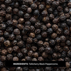 Whole peppercorns ready for grinders to elevate roasts, vegetables, and sauces