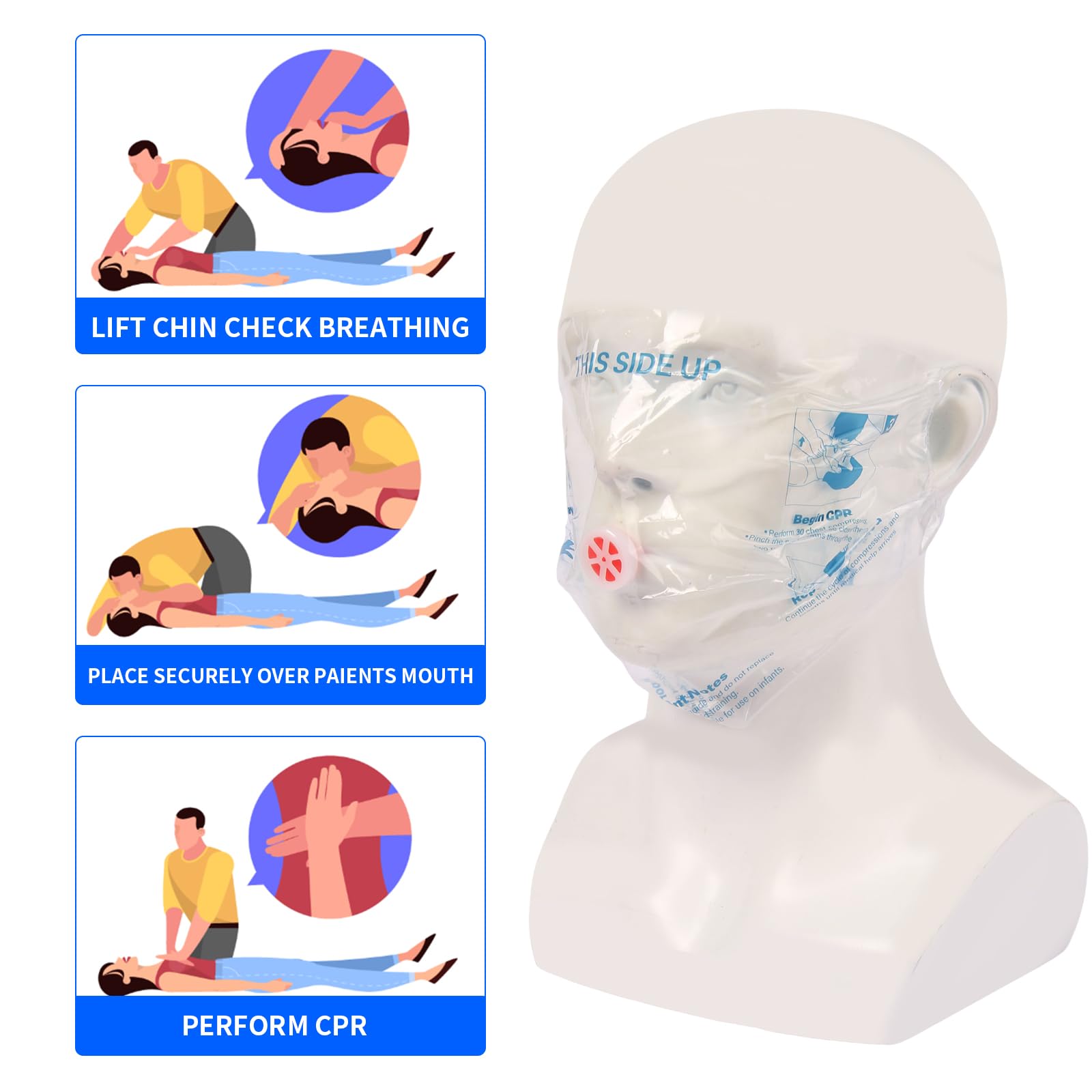 Frontline masks available in pink, black, red simplify organization across kits.
