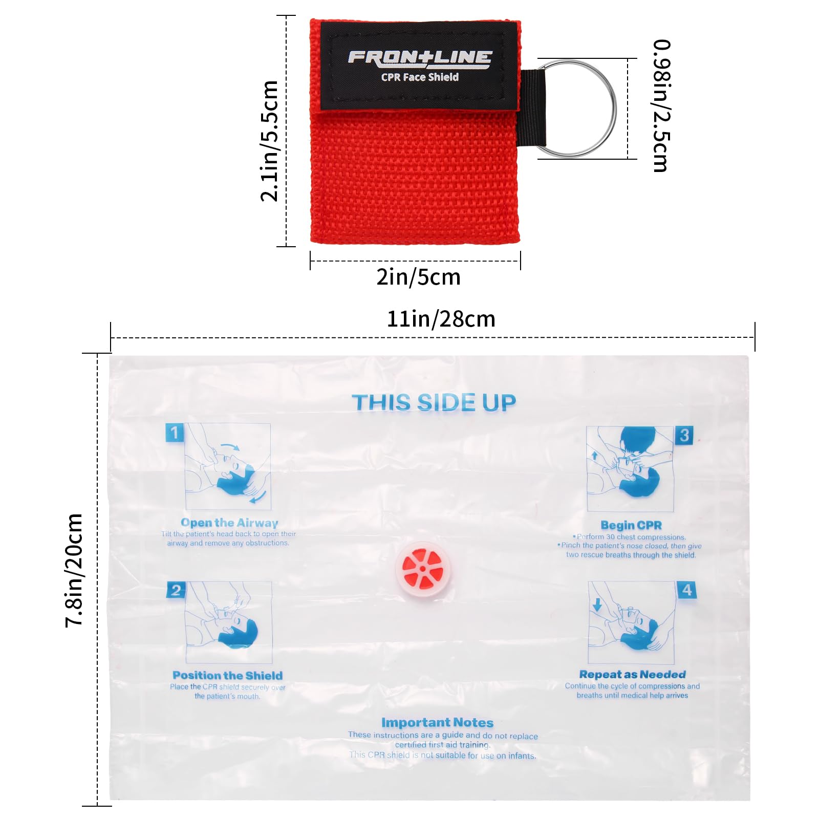 Frontline six-pack is ideal for home, car, work, and travel emergency kits.
