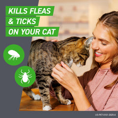 Frontline Plus for Cats after application shows a relaxed, comfortable cat.
