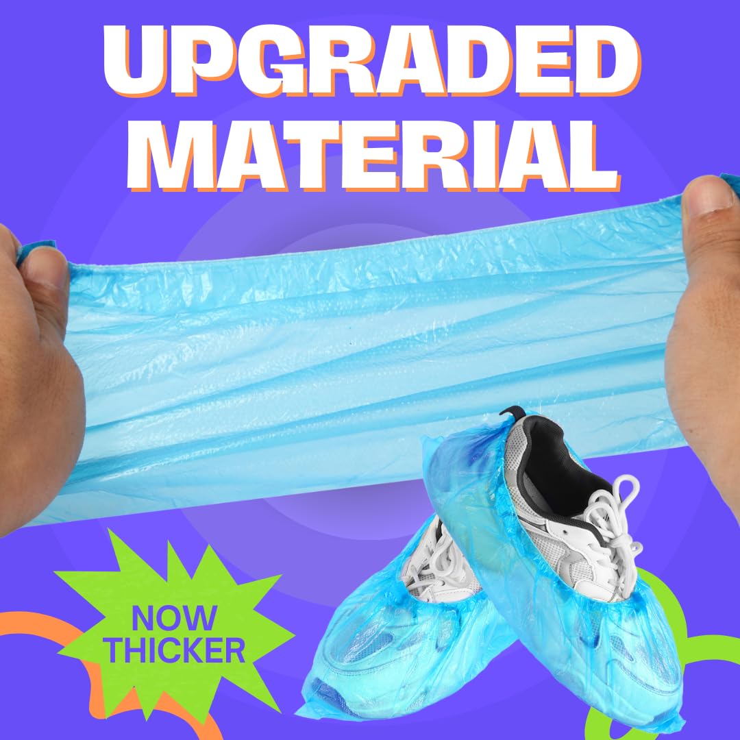 Frontline premium non-slip shoe cover with textured sole for safer walks on wet floors.